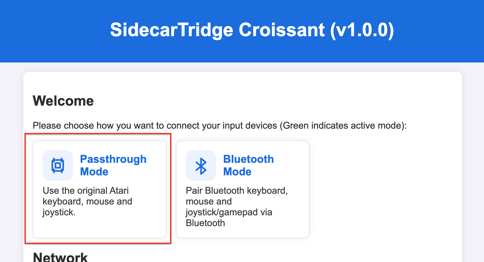 SidecarTridge Keyboard Emulator Croissant pass-through mode