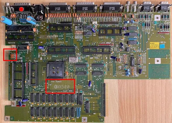 Amiga 500 revision 5 Motherboard Model