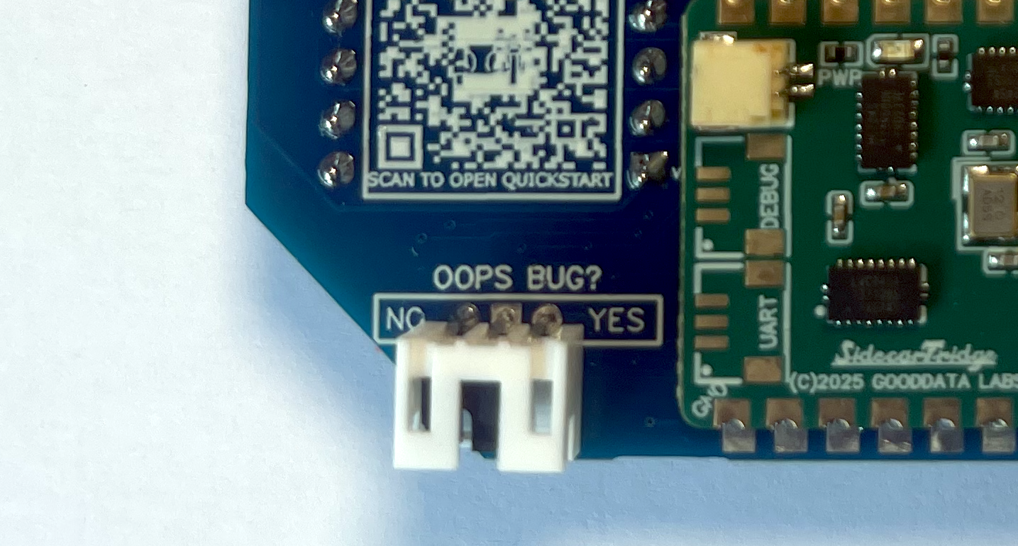 OOPS Bug jumper location