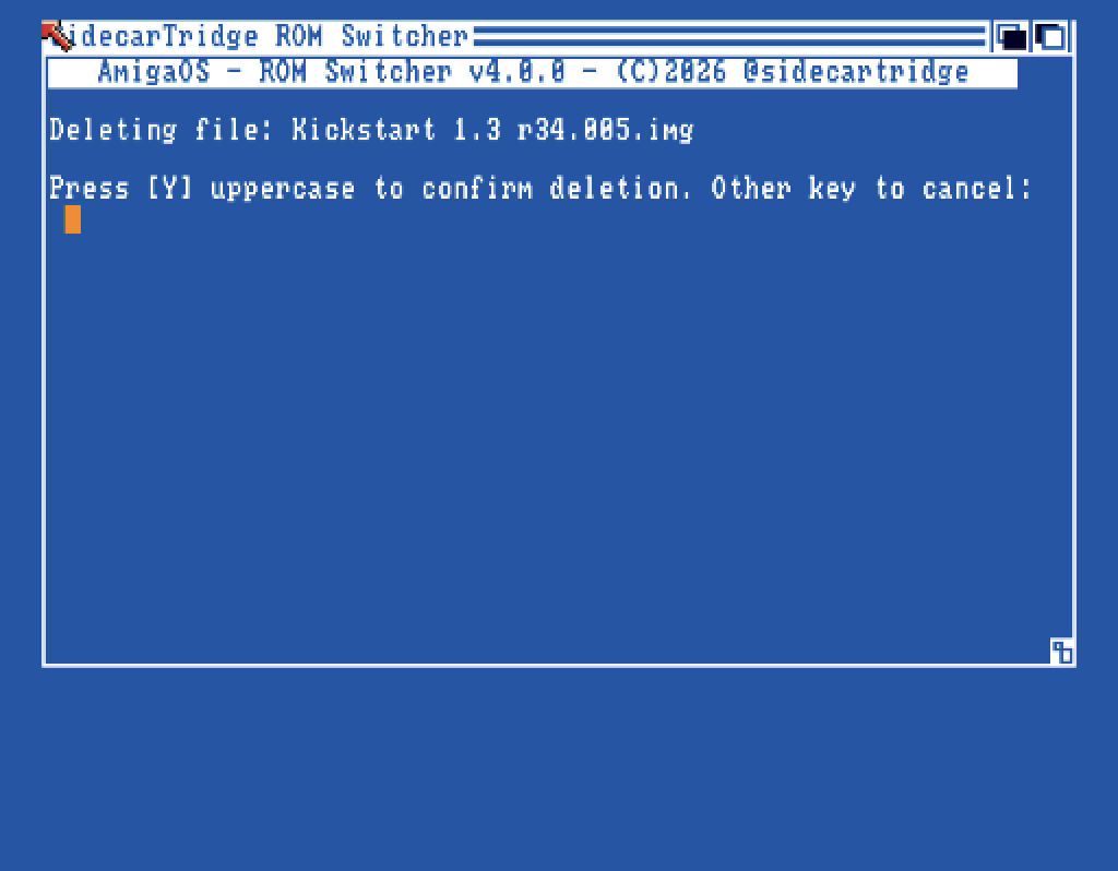 Deleting a ROM image