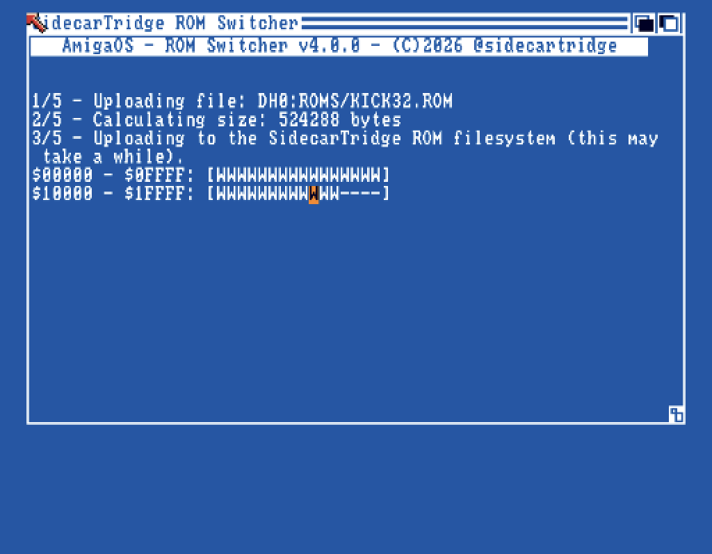 Uploading a ROM image