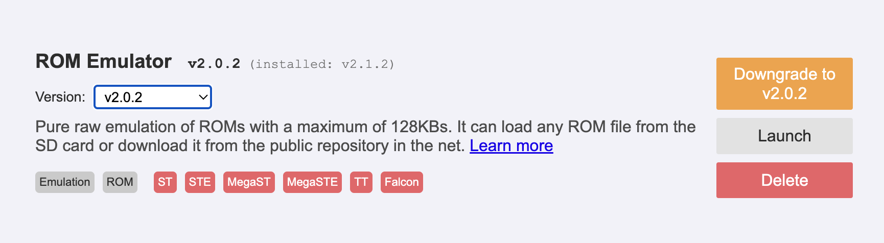 Booster Manager App Downgrade