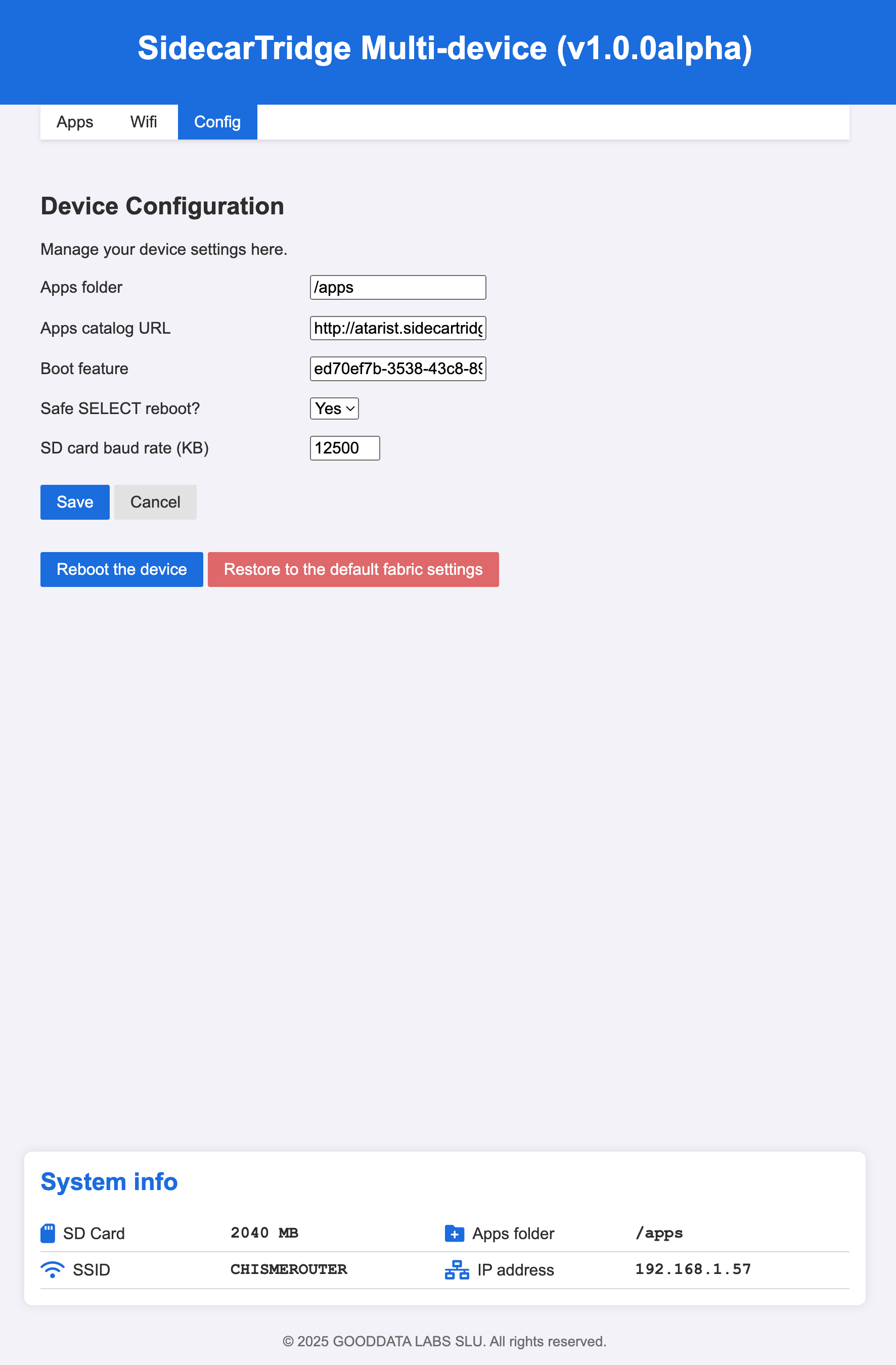 Booster Manager Device View