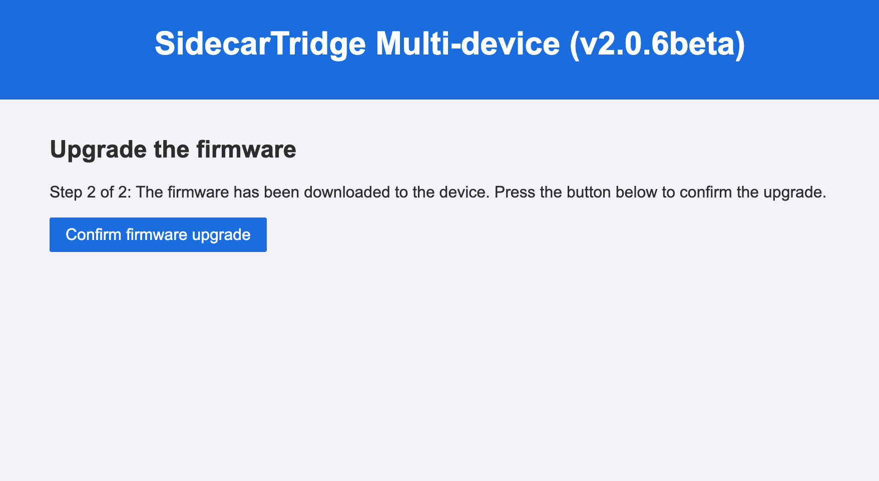 Booster Manager Firmware Update Reflash