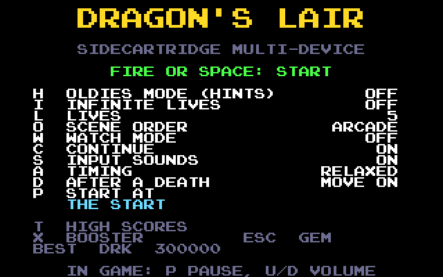 The start menu