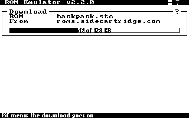 A download in progress