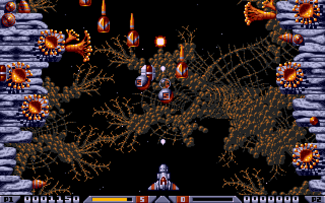 Level 1: wall guns and the first waves