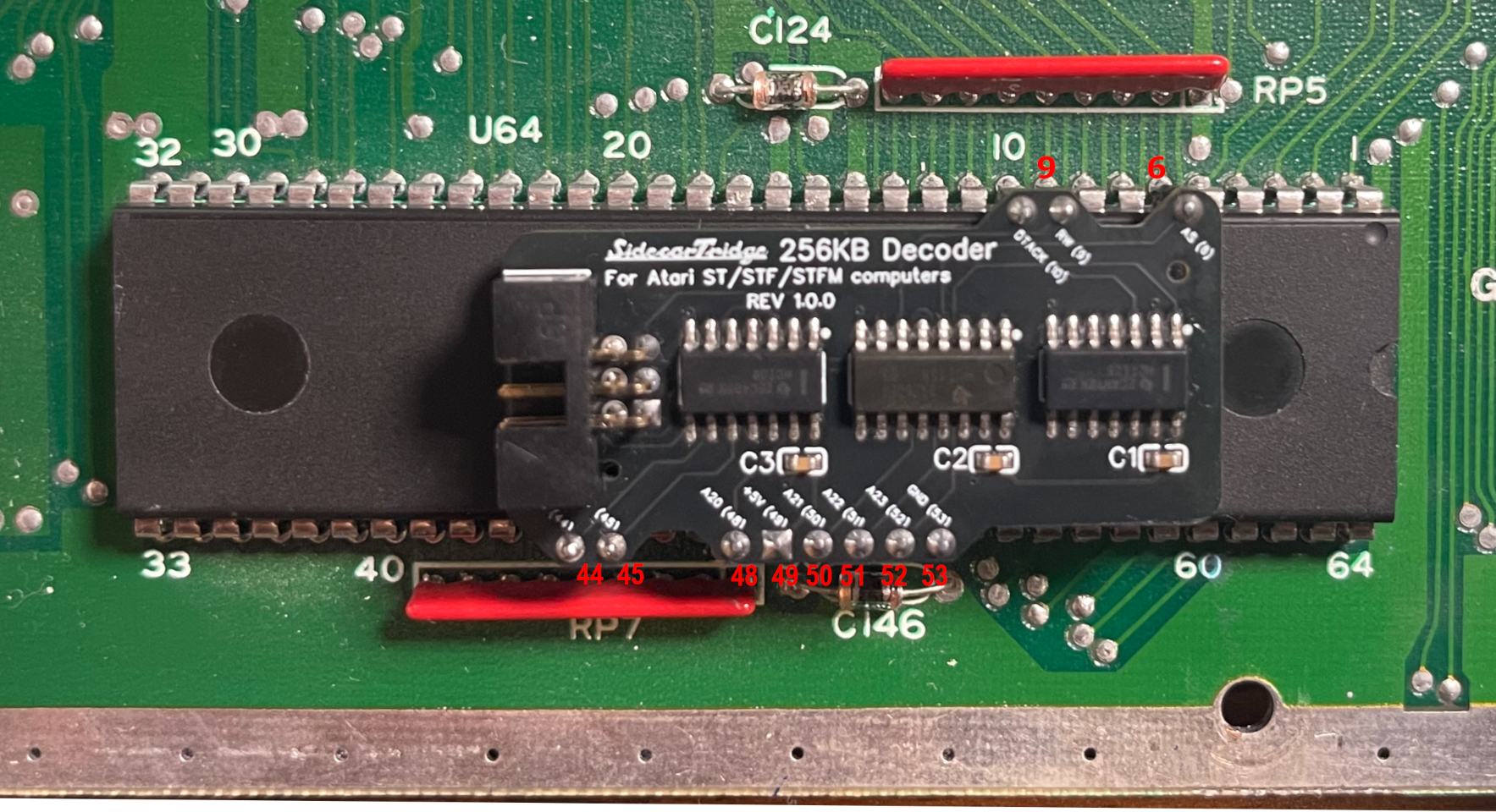 256KB Decoder orientation top