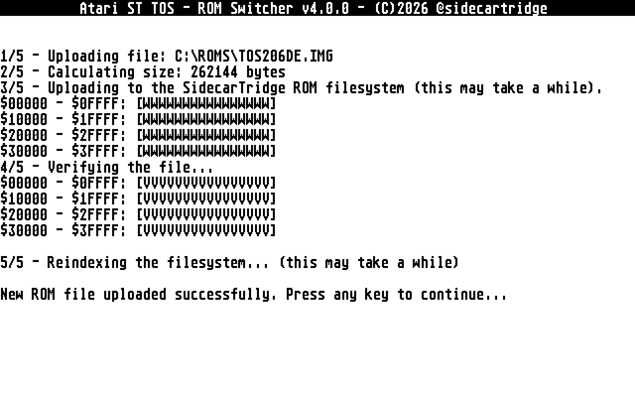 Uploading a TOS image